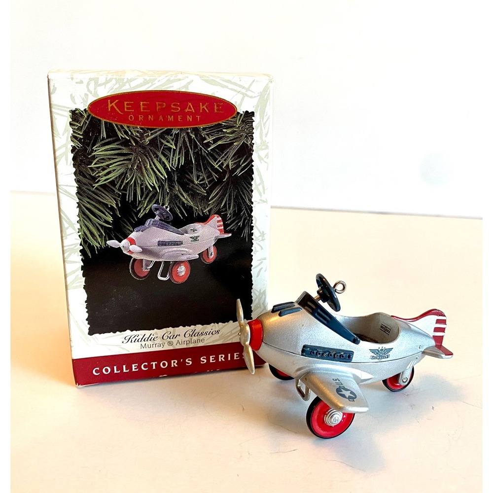 1996 Hallmark Ornament 3rd in Kiddie Car Classics Series 1941 Murray Air Plane